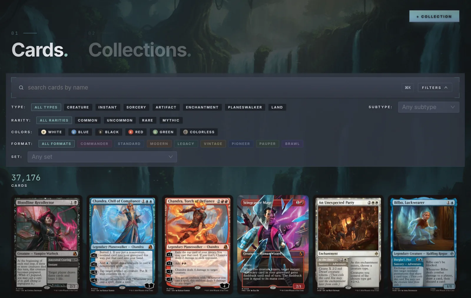 Card search